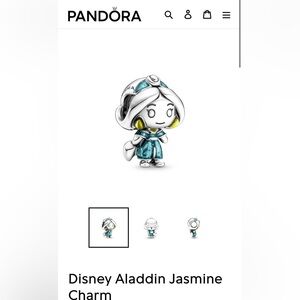 Pandora Disney Aladdin Jasmine Charm